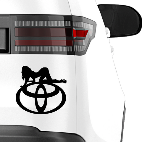 Sexy Toyota Aufkleber - Beispielansicht