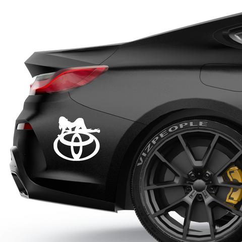 Sexy Toyota Aufkleber - Beispielansicht