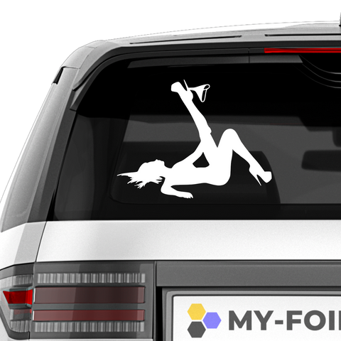 Sexy woman strip Aufkleber - Beispielansicht