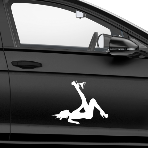 Sexy woman strip Aufkleber - Beispielansicht
