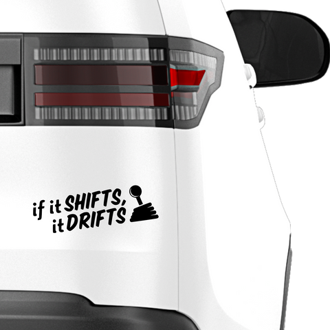 Shifts Drifts Aufkleber - Beispielansicht