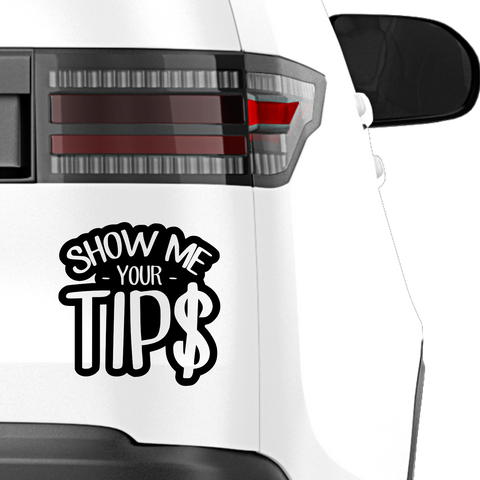 Show me your Tip$ Aufkleber - Beispielansicht