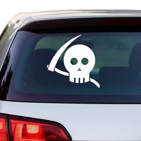 Skull Sensenmann Aufkleber - Beispielansicht