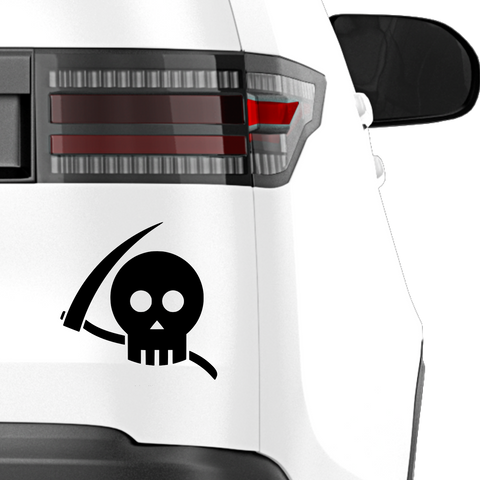Skull Sensenmann Aufkleber - Beispielansicht