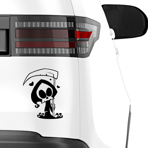 Skullmask Sensenmann Aufkleber - Beispielansicht