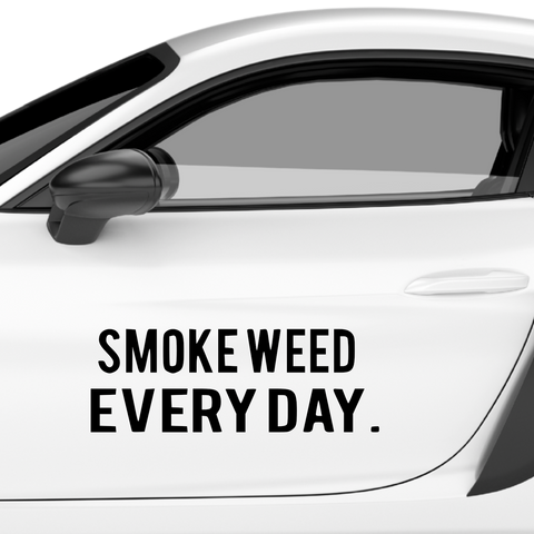 Smoke Weed Everyday Aufkleber - Beispielansicht
