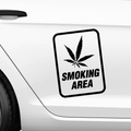 SmokingArea Aufkleber - Beispielansicht