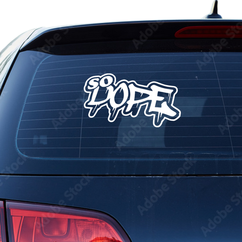 So Dope JDM Aufkleber - Beispielansicht
