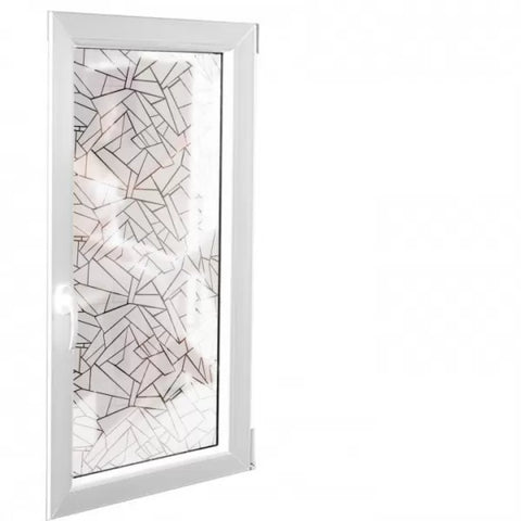 Milchglasfolie mit polygonalen Mustern