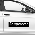 Soupcreme Surpreme Fakelogo Aufkleber - Beispielansicht