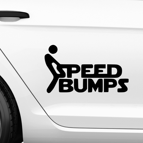 Speed Bumps Aufkleber - Beispielansicht