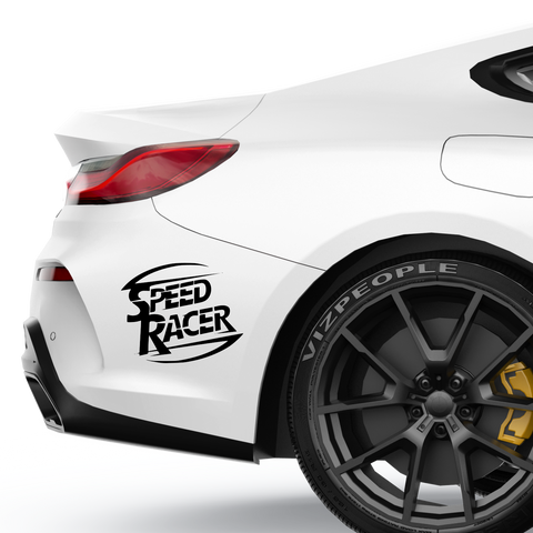 Speed Racer Aufkleber - Beispielansicht