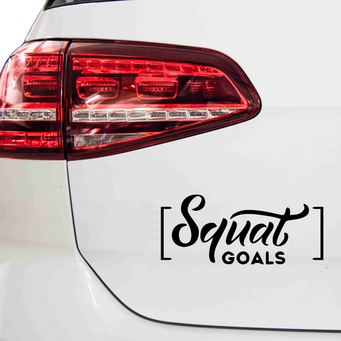 Squat Goals Aufkleber - Beispielansicht