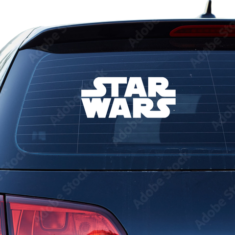 Star Wars Logo Aufkleber - Beispielansicht