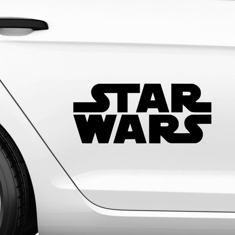 Star Wars Logo Aufkleber - Beispielansicht