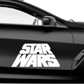 Star Wars Schriftzug Aufkleber - Beispielansicht
