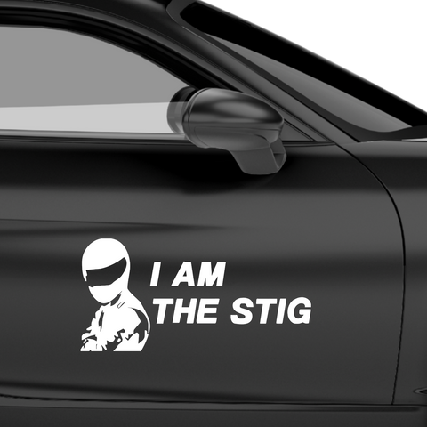 Stickman I am the Stig Aufkleber - Beispielansicht