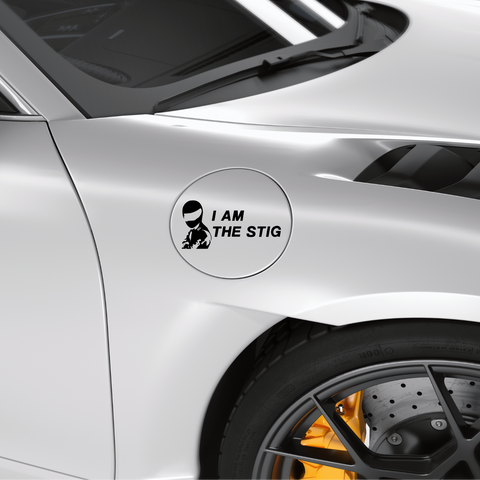 Stickman I am the Stig Aufkleber - Beispielansicht