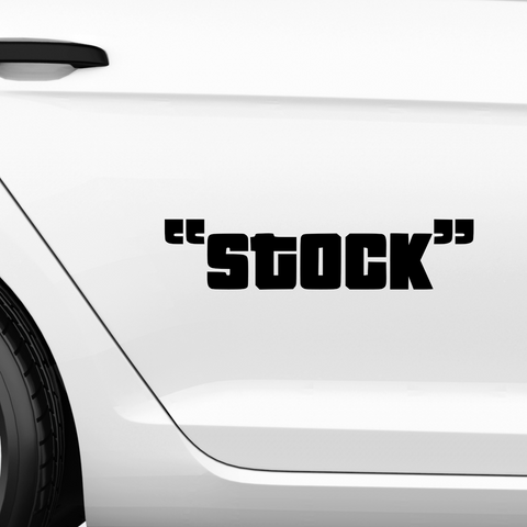 Stock JDM Aufkleber - Beispielansicht