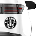 StoleBucks StarBucks Fakelogo Aufkleber - Beispielansicht