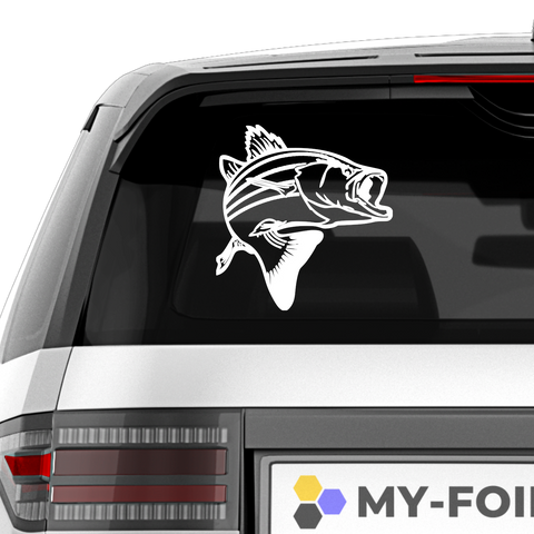 Strreifenbarsch Aufkleber - Beispielansicht