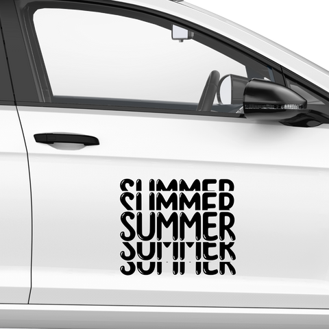 Summer Beach Aufkleber - Beispielansicht