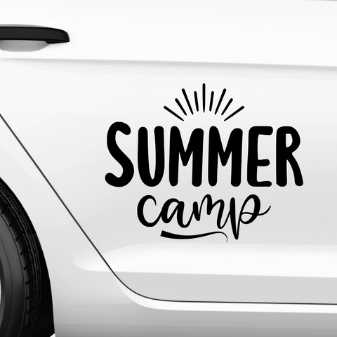 Summer Camp Aufkleber - Beispielansicht