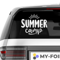 Summer Camp Aufkleber - Beispielansicht