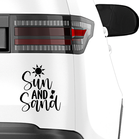 Sun and Sand Aufkleber - Beispielansicht