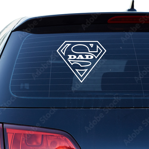 Super Dad Aufkleber Nr 2 - Beispielansicht