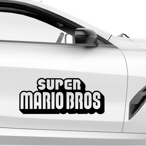 Super Mario Bros Aufkleber - Beispielansicht