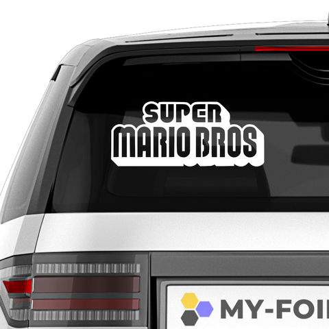 Super Mario Bros Aufkleber - Beispielansicht