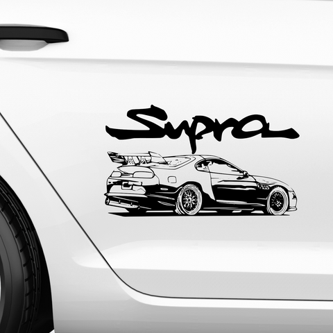 Supra Car Aufkleber 3 - Beispielansicht