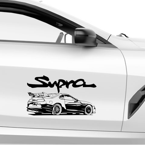 Supra Car Aufkleber 3 - Beispielansicht