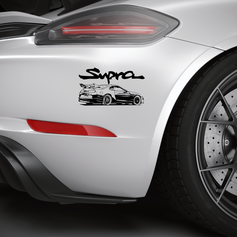 Supra Car Aufkleber 3 - Beispielansicht