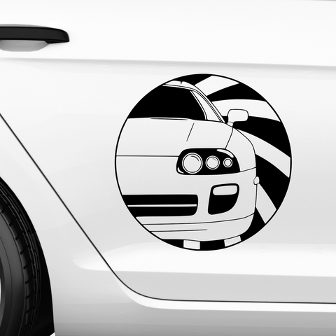Supra Car Front Aufkleber - Beispielansicht