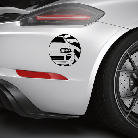 Supra Car Front Aufkleber - Beispielansicht