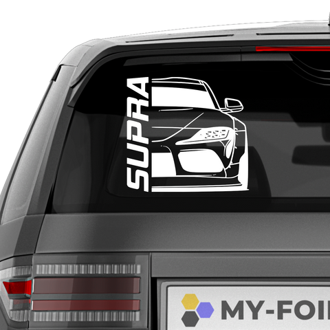 Supra Doppel Aufkleber - Beispielansicht