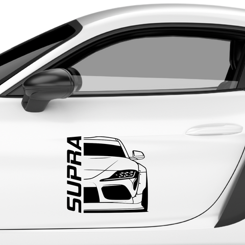 Supra Doppel Aufkleber - Beispielansicht