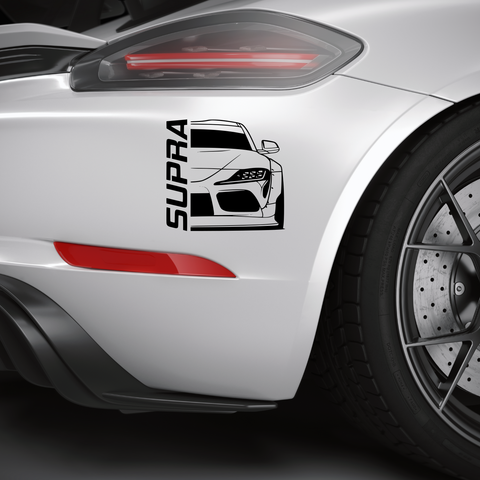 Supra Doppel Aufkleber - Beispielansicht