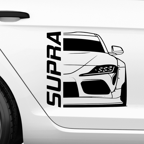 Supra Doppel Aufkleber - Beispielansicht