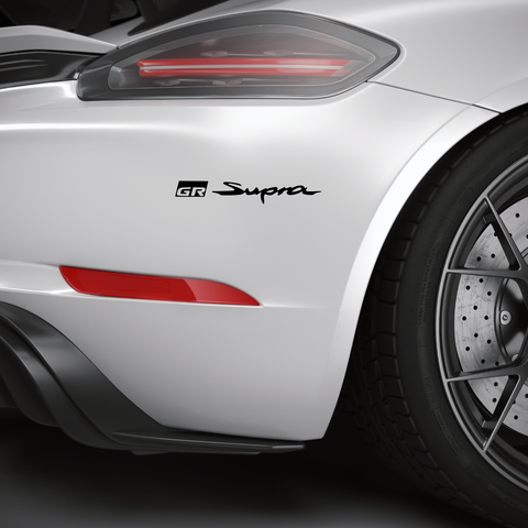 Supra GR Schriftzug Aufkleber - Beispielansicht