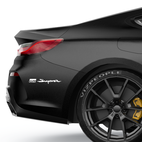 Supra GR Schriftzug Aufkleber - Beispielansicht