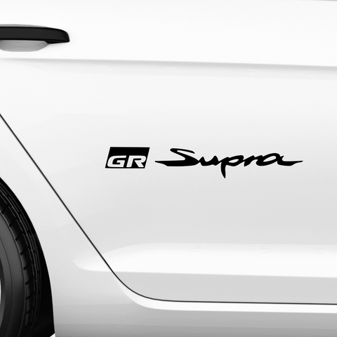 Supra GR Schriftzug Aufkleber - Beispielansicht
