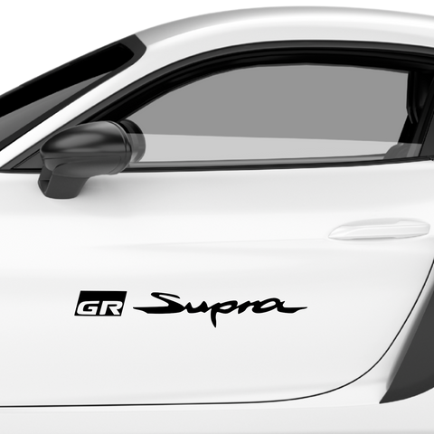 Supra GR Schriftzug Aufkleber - Beispielansicht