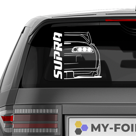 Supra Heck Aufkleber - Beispielansicht