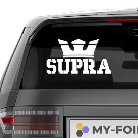 Supra Krone Aufkleber - Beispielansicht
