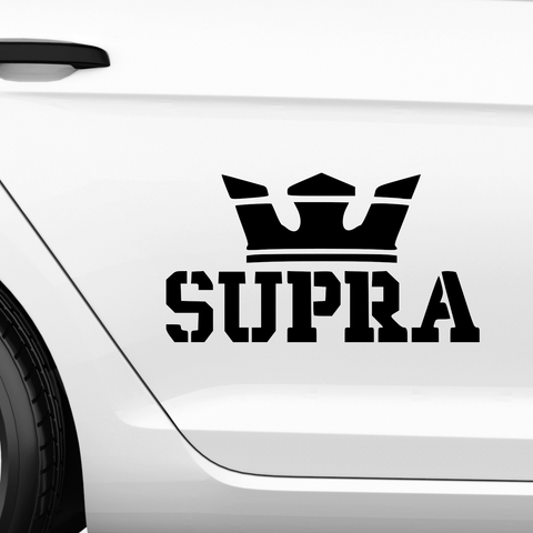 Supra Krone Aufkleber - Beispielansicht