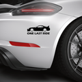 Supra One Last Ride Aufkleber - Beispielansicht