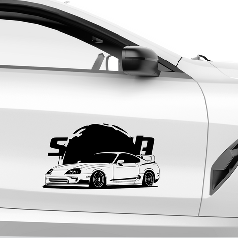 Supra Race Aufkleber - Beispielansicht